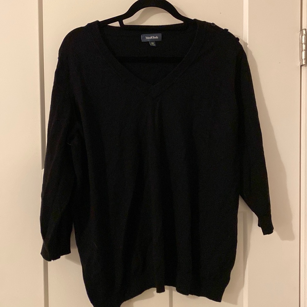ModCloth Charter School Black Sweater